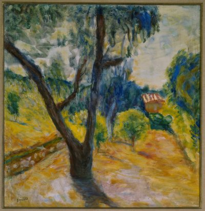 Landschap met olijfboom door Pierre Bonnard